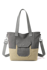 Big Pocket Canvas Cross Body Shopper Bag_Cuab0098