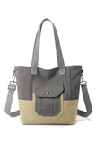 Big Pocket Canvas Cross Body Shopper Bag_Cuab0098