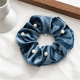 PEARL FUZZY HAIR SCRUNCHIES_CWAHA0382