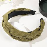 4PCS COLOR BLOCK WEAVE DETAIL HEADBAND_CWAHA0236