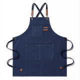 Cwab3996_Thick Canvas Stain-Resistant Denim Apron