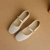 SOFT LEATHER WOVEN MARY JANE FLAT SANDALS_CWSHF0153