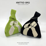 Women Simple Bow Knitted Handbag_Cwab1544