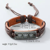 SIMPLE HAND WOVEN VINTAGE LEATHER BRACELET_CWMM4517