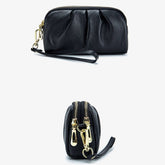 Toplayer Cowhide Double Layer Zipper Leather Wallet_Cwab3705