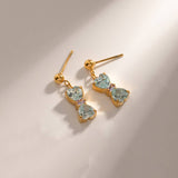 Women 18K Colored Zircon Earrings_Cwaha0908