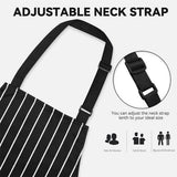 Cwmm1817_Striped Multi Purpose Apron With Pocket