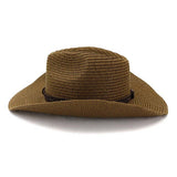 RETRO SUNSCREEN WESTERN COWBOY STRAW HAT_CWAH1242