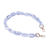 ACRYLIC SQUARE MULTI COLOR BAG CHAIN BAG STRAP_CWMM5093
