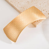 MINIMALIST METAL OVAL GEOMETRIC SPRING HAIR CLIP_CWAHA6183