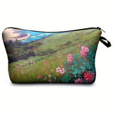 Women Oil Painting Printed Cosmetic Bag_Cwab2268