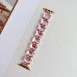 APPLE WATCH 9 RHINESTONE WHITE STONE ELASTIC STRAP_CWASC1561