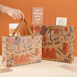 RETRO GIFT BAG CUTE BEAR PORTABLE KRAFT PAPER BAG_CWMM1031