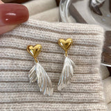 NEW ASYMMETRICAL WING HEART EARRINGS FOR WOMEN_CWAJE3149