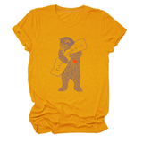 FUNNY BEAR SHORT SLEEVE T SHIRT FOR HER_CWTTS1505