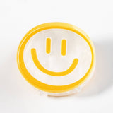 ACRYLIC SMILEY FACE HAIR CLAW CUTE BACK CLIP_CWAHA0285