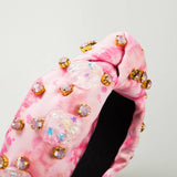 FASHION TIE DYE FABRIC DIAMOND HEADBAND_CWAHA2140