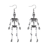 CREATIVE HALLOWEEN HUMAN SKULL VINTAGE EARRINGS_CWAJE1978