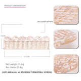 GRADIENT TEETH ACETATE COMB LEOPARD PRINT HAIRCOMB_CWAHA4192