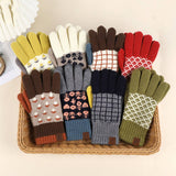 SELF HEATING KNIT GLOVES CUTE WARM DESIGN_CWAG0373