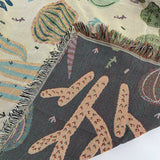 GEOMETRIC KNITTING BLANKET OUTDOOR CAMPING BLANKET_CWMM0404