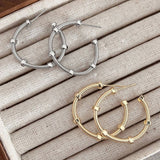 PERSONALIZED SCREW CAP CURVED EARRINGS_CWAJE1453