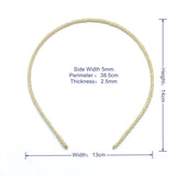 BOHO NARROW 5MM FIBER PAPER WOVEN HEADBAND_CWAHA6328