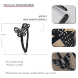Vintage Acetate Butterfly Diamond Headband Hairpin
