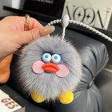 CARTOON DOLL PLUSH DUCK CAR KEYCHAIN PENDANT_CWMM2496