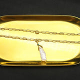 Womens High-End Vintage Pearl Necklace