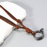 CREATIVE ADJUSTABLE VINTAGE COWHIDE NECKLACE_CWMM4592