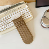 MIDDLE TUBE STRAIGHT SOCKS WITH CURLED EDGES_CWMS0899