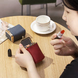 LEATHER POCKET WALLET WITH MIRROR_CUAB00370
