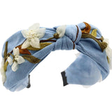 Vintage Handcrafted Pearl White Flower Headband_Cwmm6127