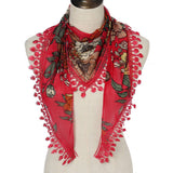 New Light Luxury Lace Triangle Scarf Shawl_Cwmm2001