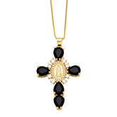 Virgin Mary Cross Necklace