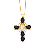 Virgin Mary Cross Necklace
