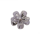 GOLD SILVER EGG FLOWER LARGE HAIR CLAW ELEGANT_CWMM4995
