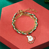 CHRISTMAS HANDMADE CHAIN BRACELET_CWAJE2406