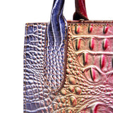RETRO LARGE CAPACITY CROCODILE SHOULDER BAG_CWAB0925