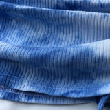 KNITTED DRAWSTRING SKIRT TIE DYE PLEATED SKIRT_CWBSS0409