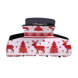 RED CHRISTMAS REINDEER SNOWFLAKE HAIR CLIP_CWAHA2327