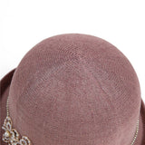 PEARL FLOWER HEMLINE FISHERMAN HAT_CWAH1454