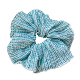 SMALL FLORAL PLEATED VERSATILE HAIR TIE_CWAHA1093