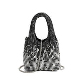 LADIES GRADIENT RHINESTONE PORTABLE EVENING BAG_CWAB3584