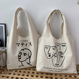 ONE SHOULDER LARGE CAPACITY PRINTED CANVAS BAG_CWAB2192