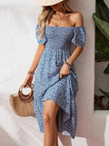 Vacation One-Shoulder Bohemian Elegant Dress