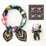 FLORAL PRINT SCARF VINTAGE NECK HEAD WRAP_CWASC1173