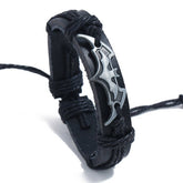 NEW CREATIVE BRAIDED COWHIDE ALLOY BRACELET_CWMM4464