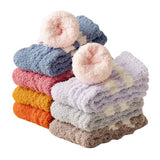 Women'S Thick Warm Coral Fleece Mid-Tube Socks_Cwms1124